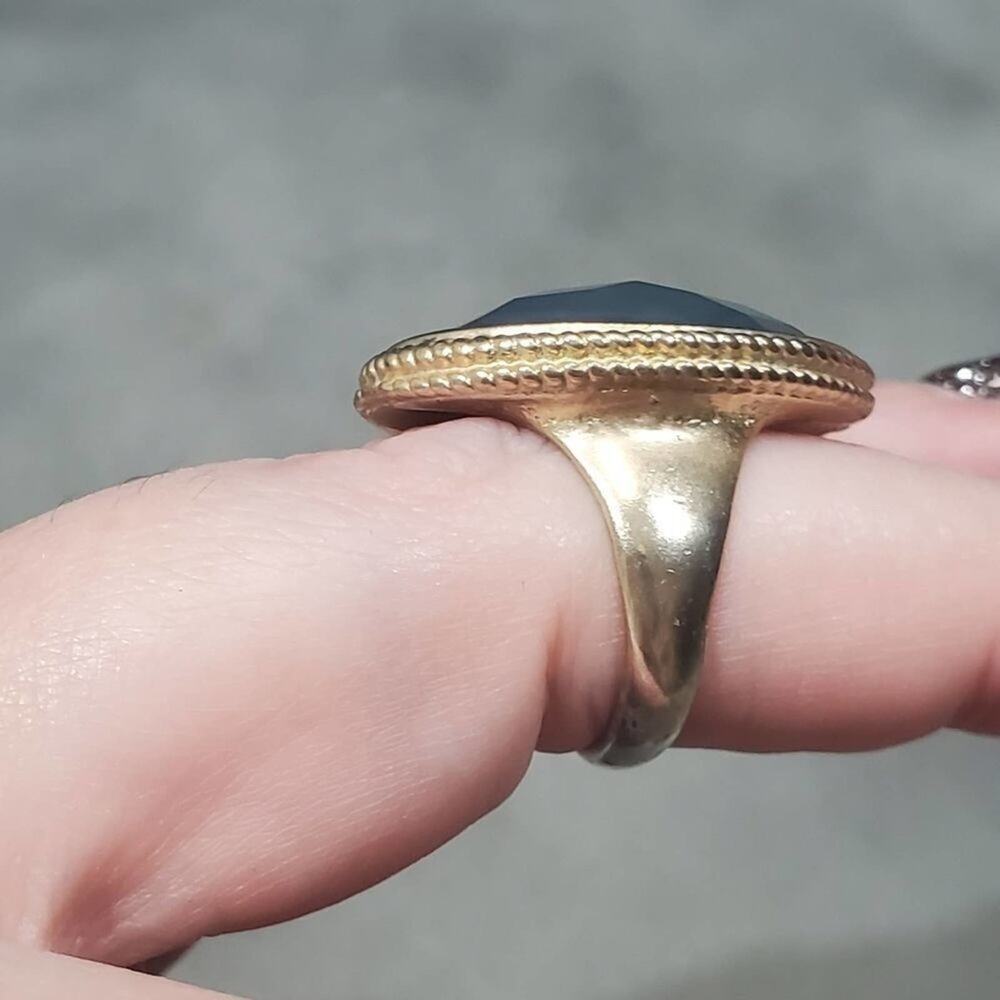 Large Statement Jeweled Ring Size 7 - image 4